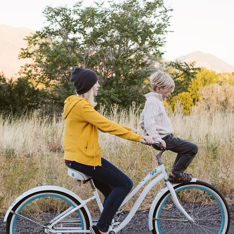 Kids on bicycle